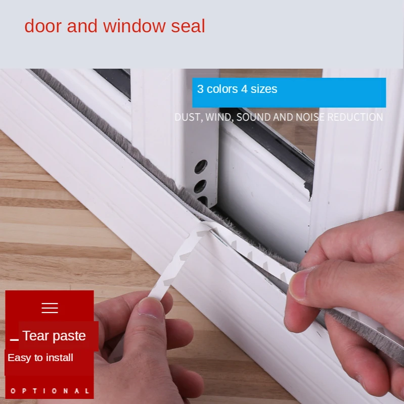 Window Lock Bar - 3/5/10 meters Self-adhesive Sealing Wind-proof Brush