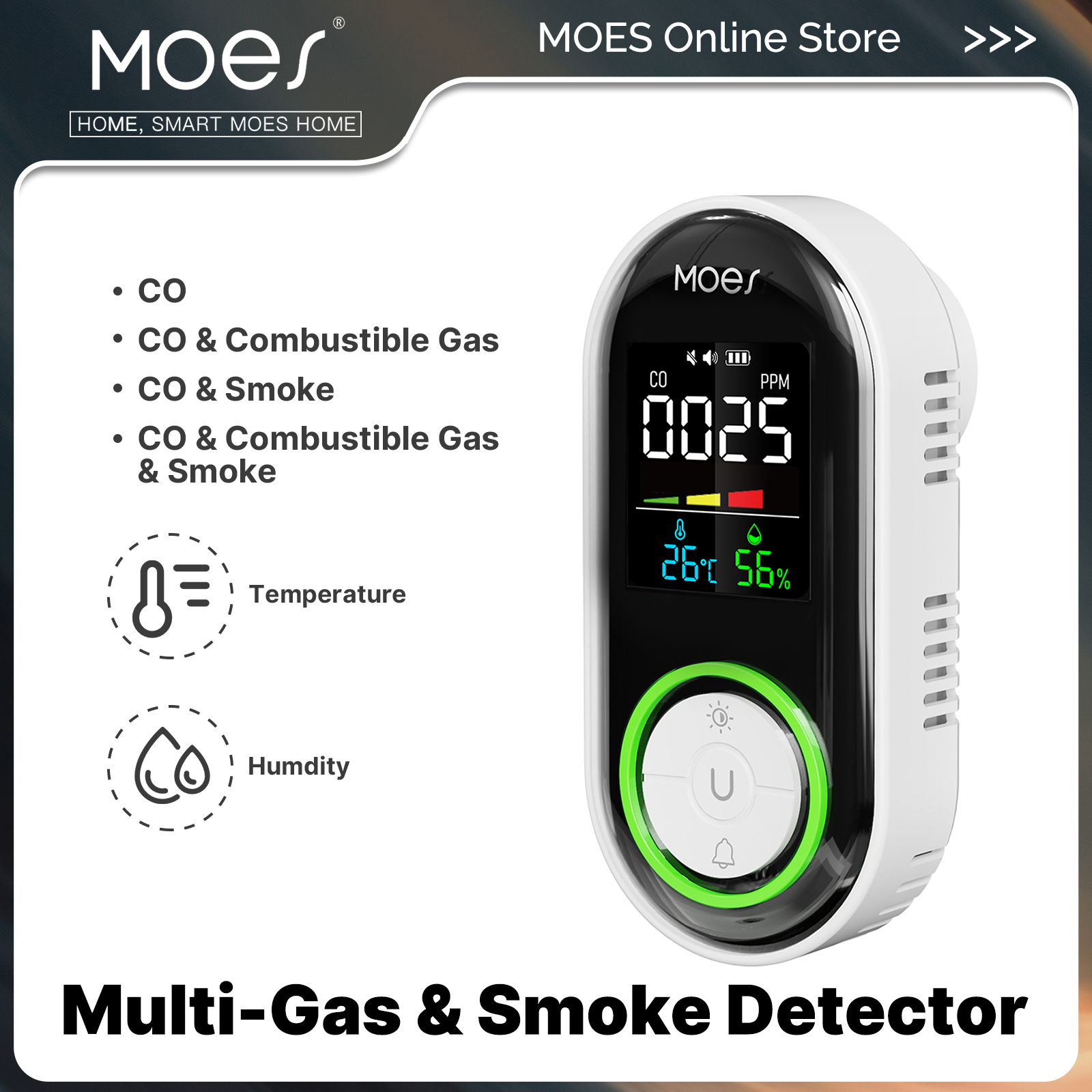 MOES CO Smoke Gas Detector Ala – Co Detector Plug Bewertung und Preis