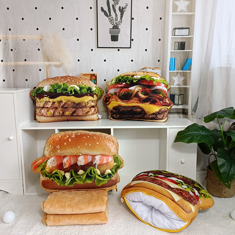 Lifelike Plush Hamburger Pillo – Fire Blanket Kitchen Bewertung und Preis