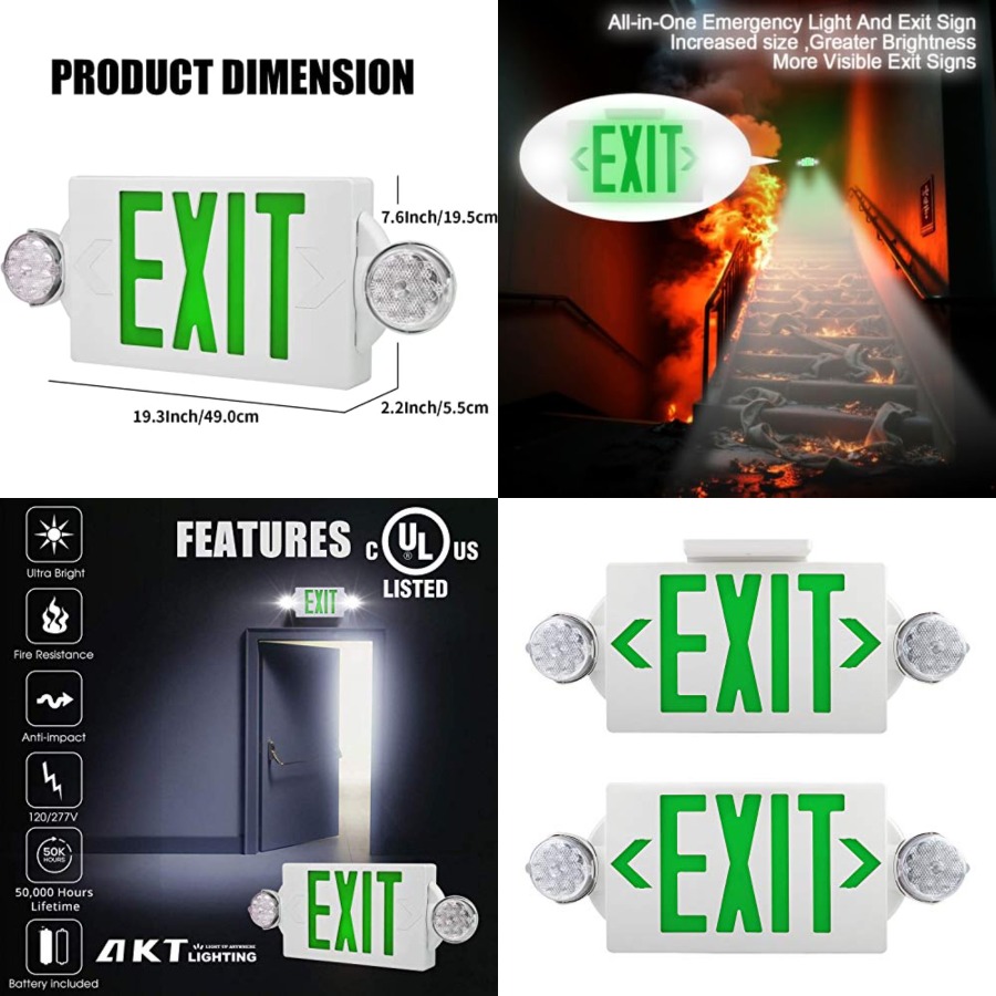 Emergency Exit Light, Adjustab – Emergency Exit Sign Bewertung und Preis