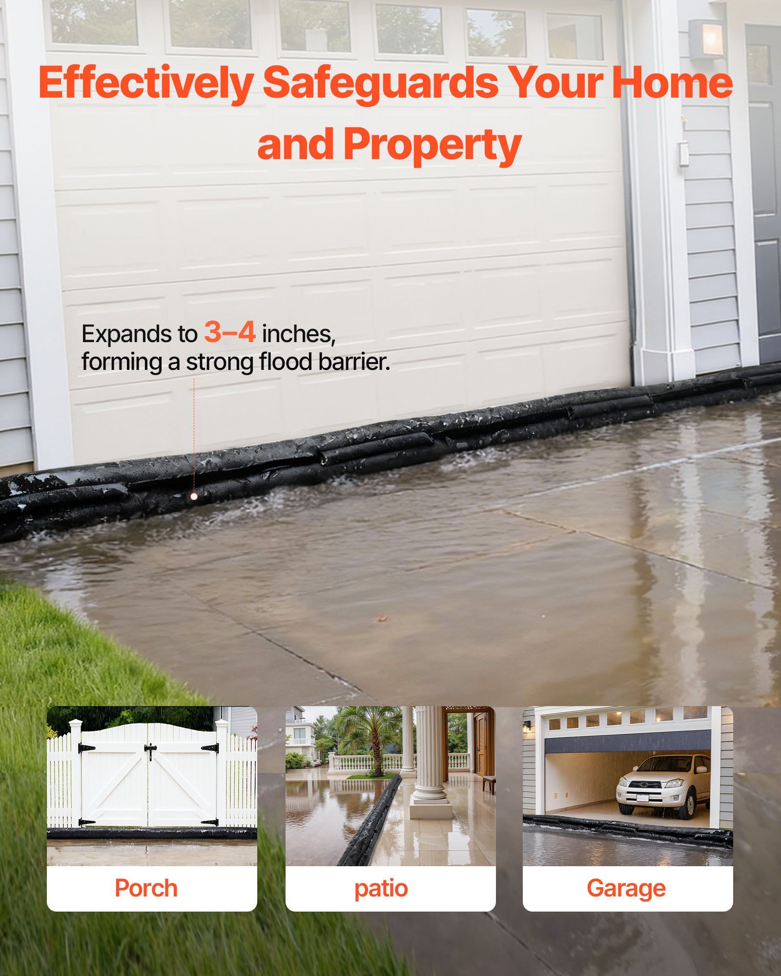 Flood Barrier, 8 Pack, 1.6 x 1 – Flood Barrier Bag Bewertung und Preis