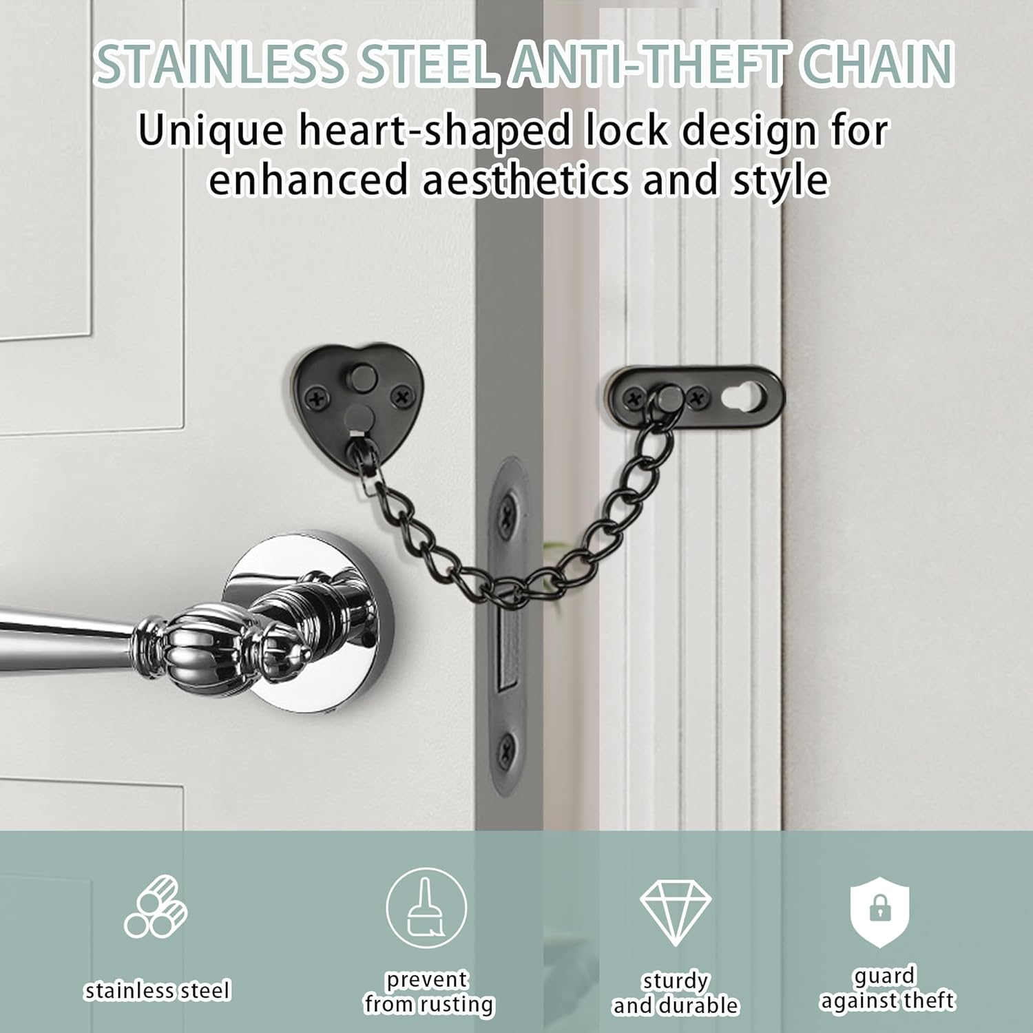 Heart-Shaped Door Chain Lock w – Security Chain Door Bewertung und Preis