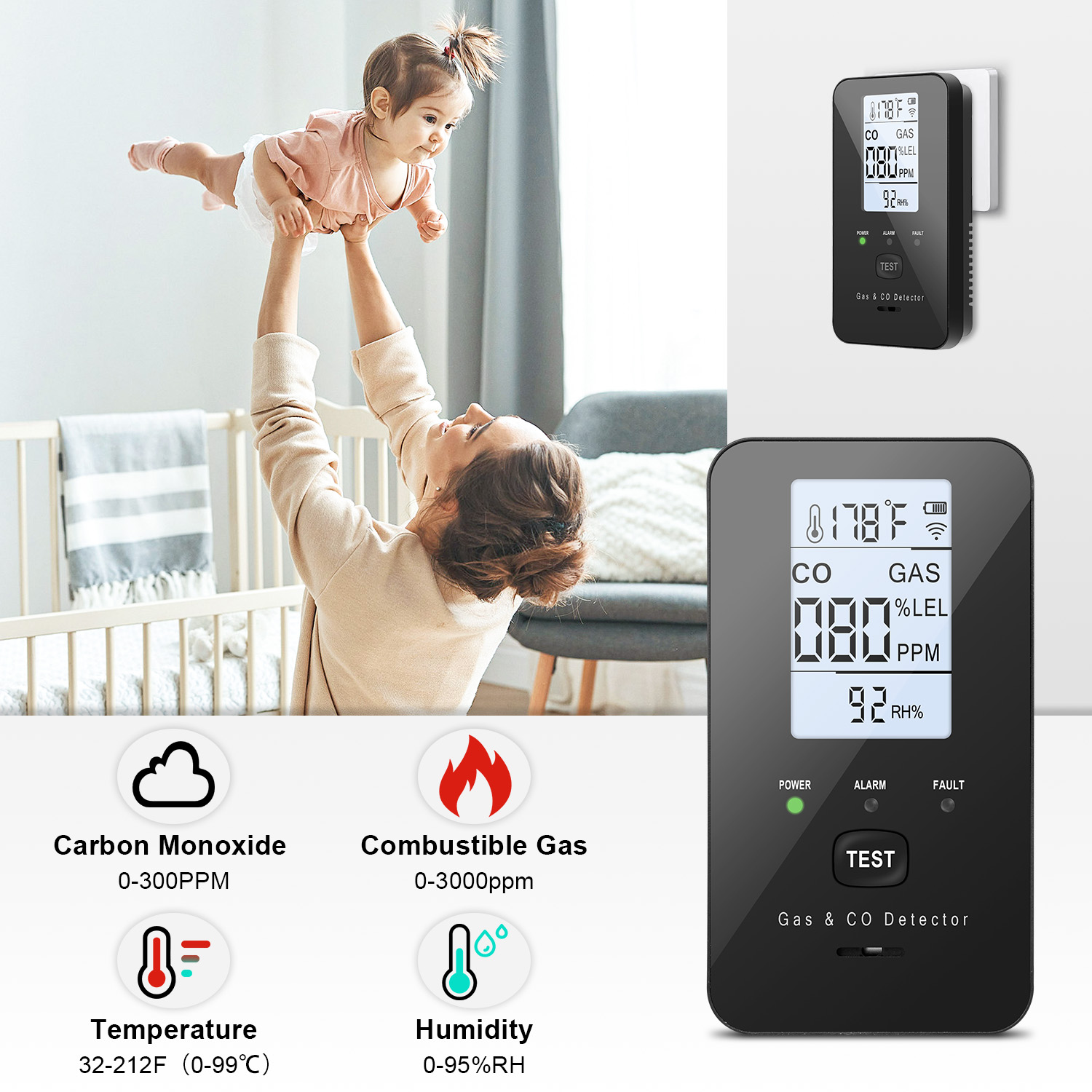 Natural Gas & Carbon Monoxide  – Co Detector Plug Bewertung und Preis