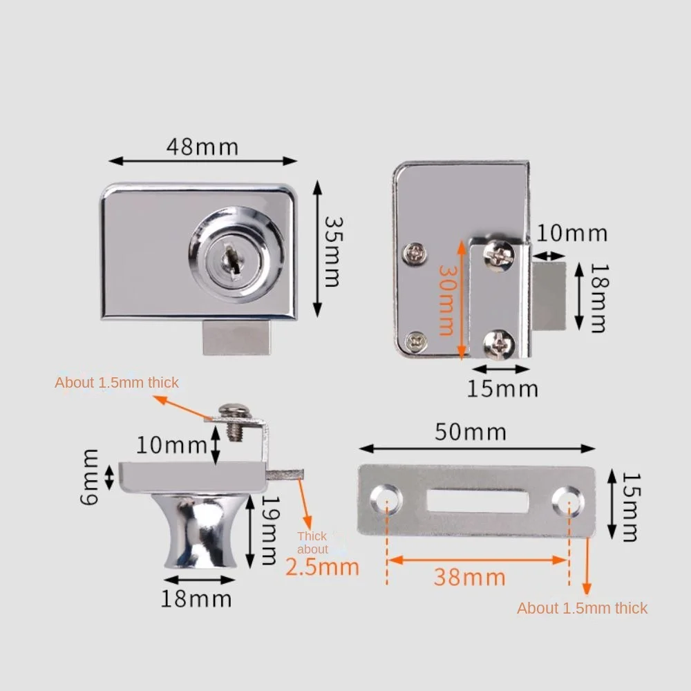Metal Single Double Swinging G – Medicine Cabinet Lock Bewertung und Preis