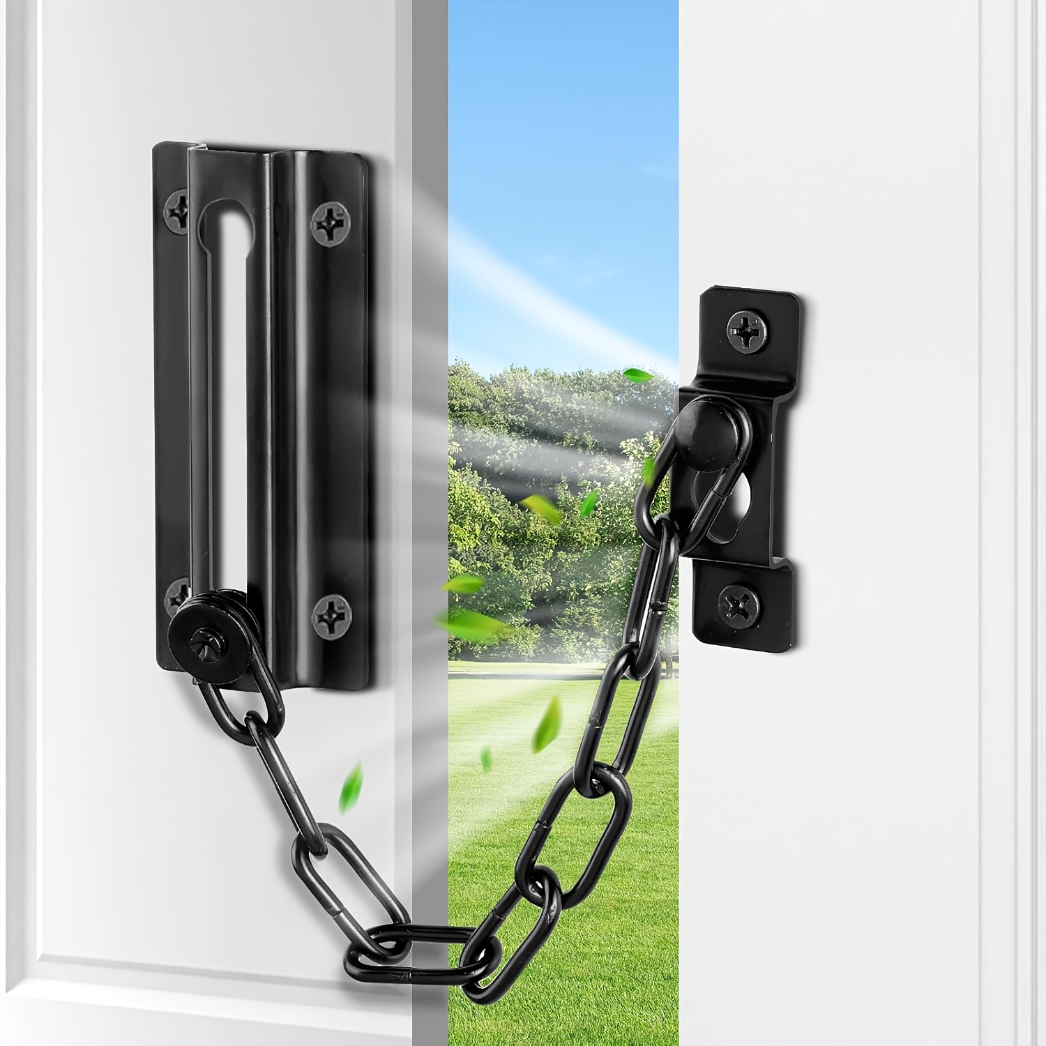 2 Pack Door Chain Lock Black,  – Security Chain Door Bewertung und Preis