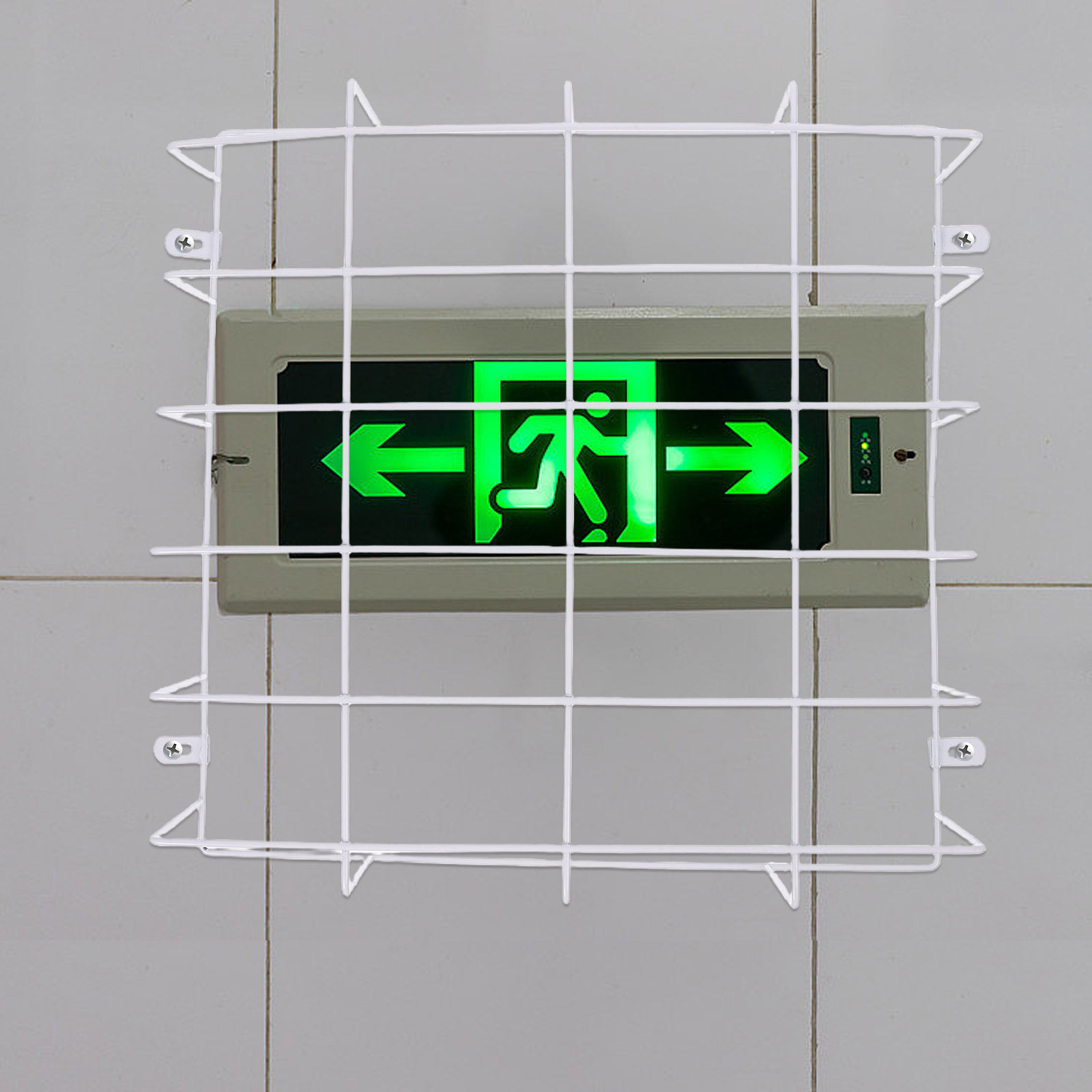 Robust Welded Steel Wire Guard – Emergency Exit Sign Bewertung und Preis