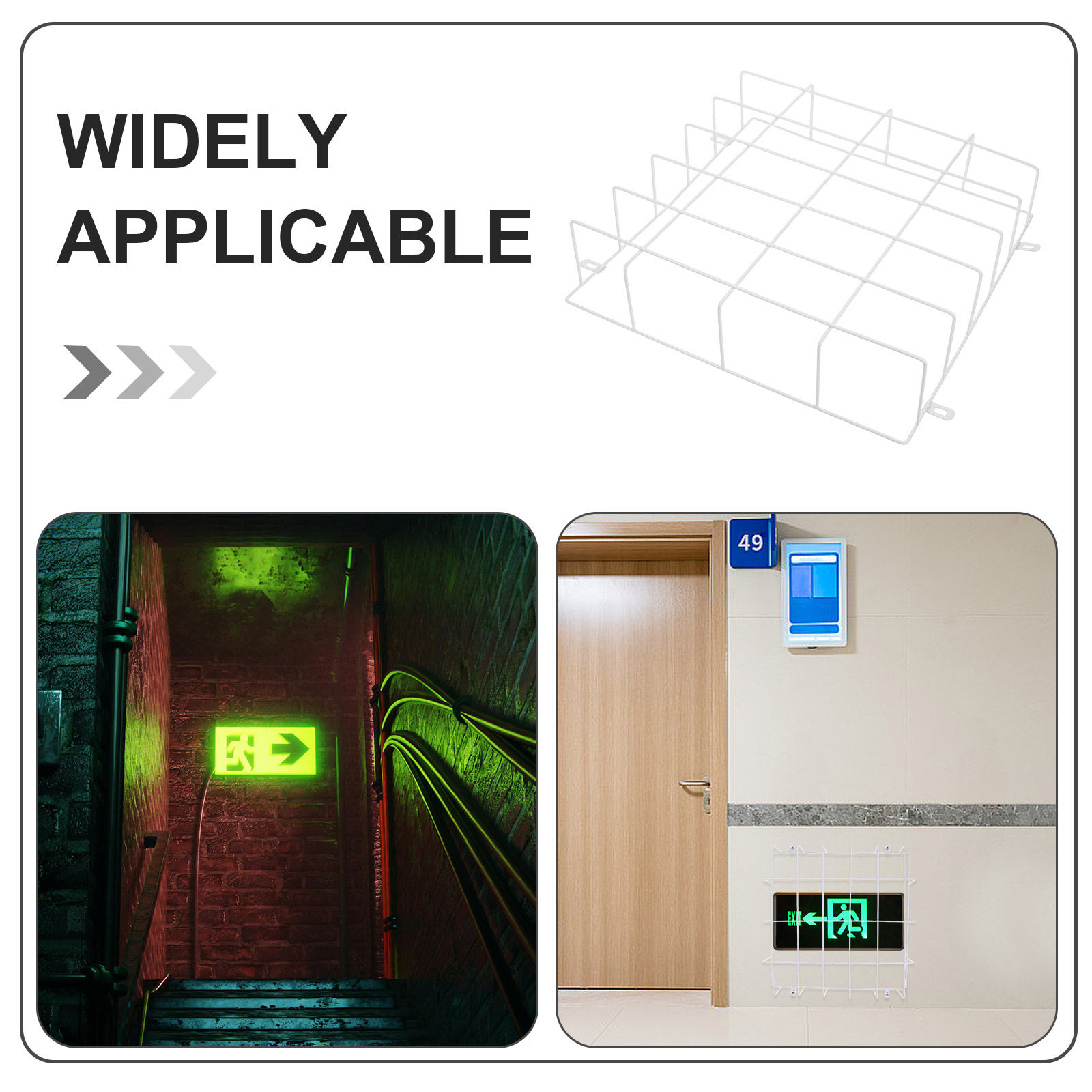 Robust Welded Steel Wire Guard – Emergency Exit Sign Bewertung und Preis
