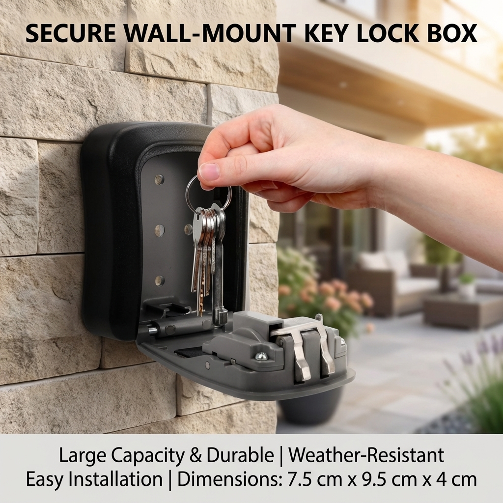 Wall Mount Key Lock Box with 4 – Lockbox Key Secure Bewertung und Preis