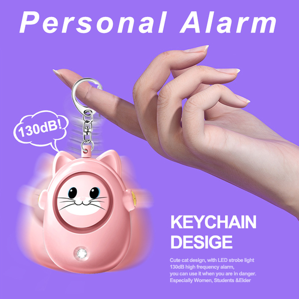 H8 2024 New Cute Cat Personal  – Personal Alarm Keychain Bewertung und Preis