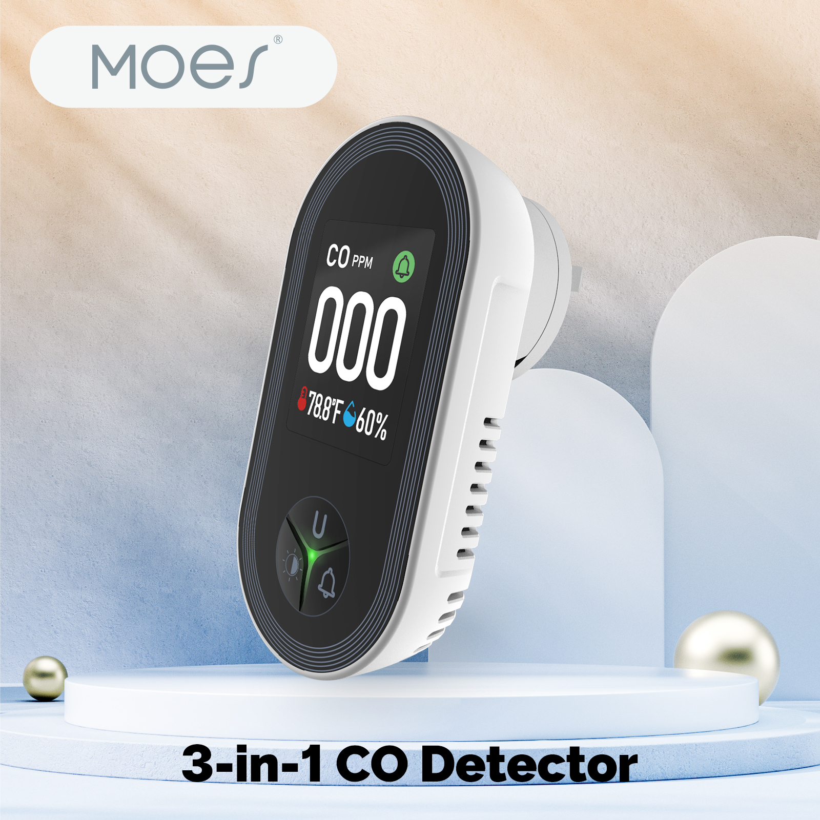MOES 3in1 Carbon Monoxide Dete – Co Detector Plug Bewertung und Preis