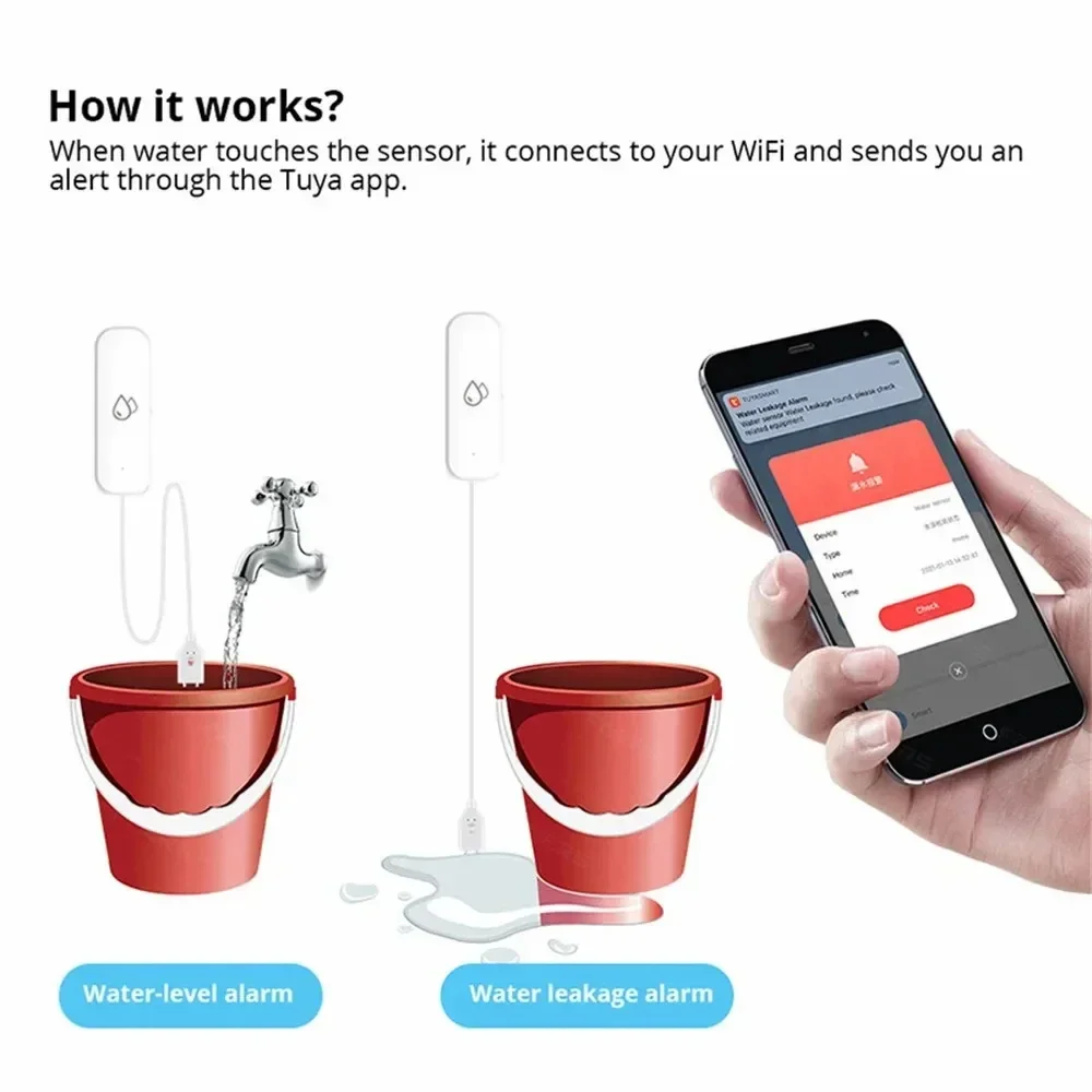 Tuya WiFi Water Sensor Leakage – Water Alarm Sensor Bewertung und Preis