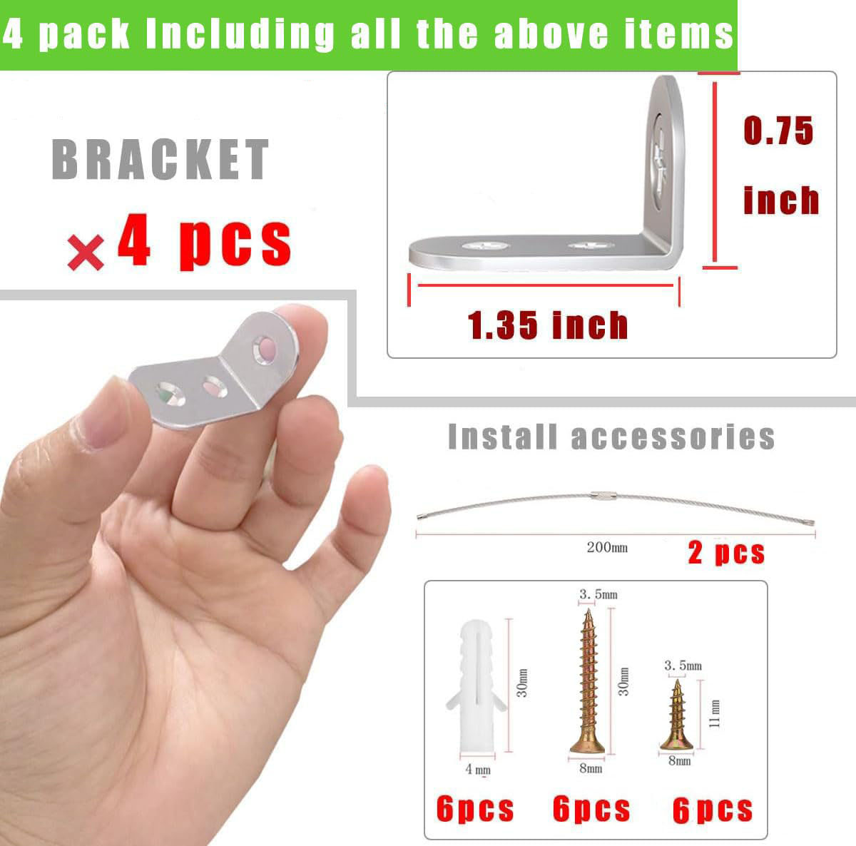 4pcs Furniture Anchors Earthqu – Earthquake Anchor Strap Bewertung und Preis