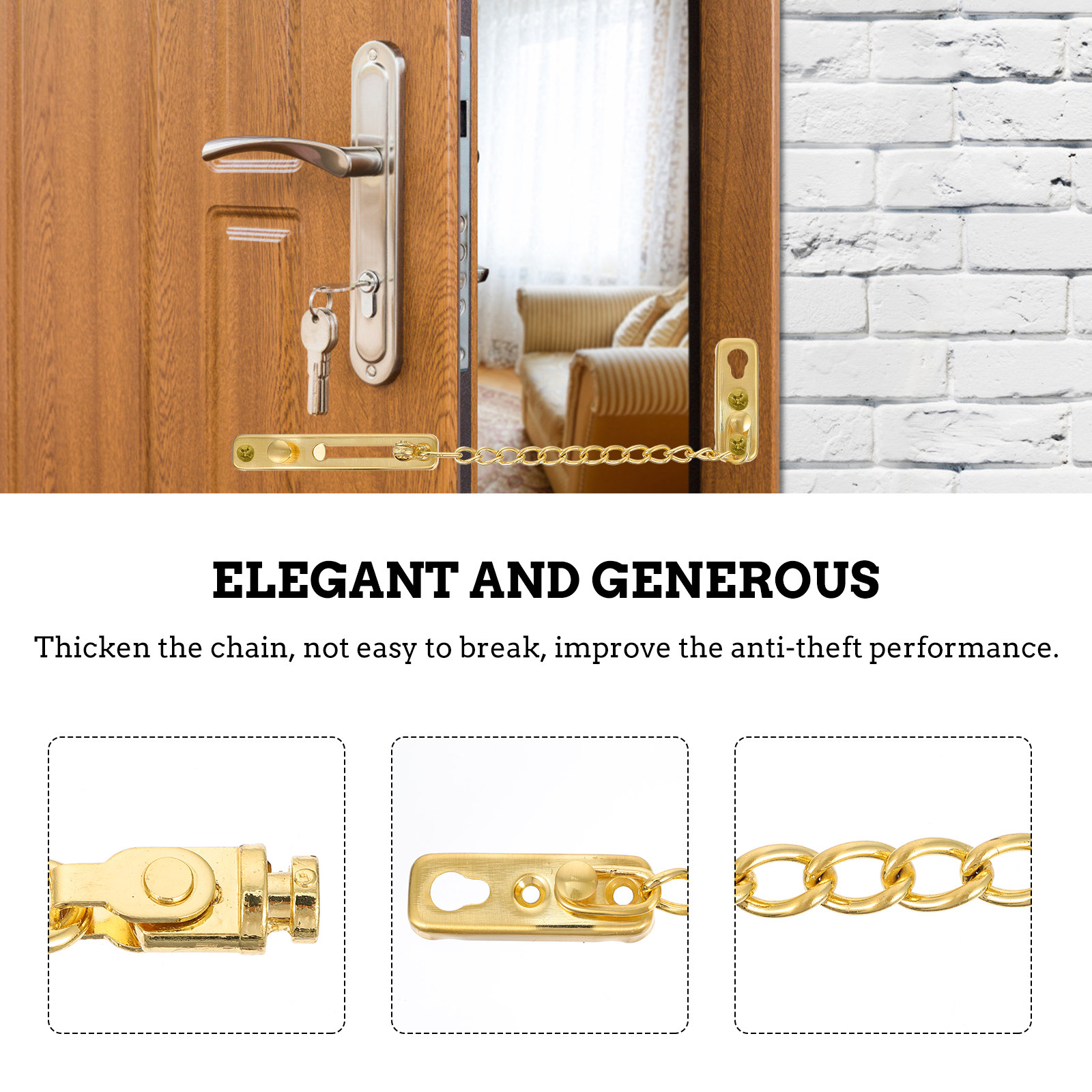 1Set Elegant Stainless Steel D – Security Chain Door Bewertung und Preis