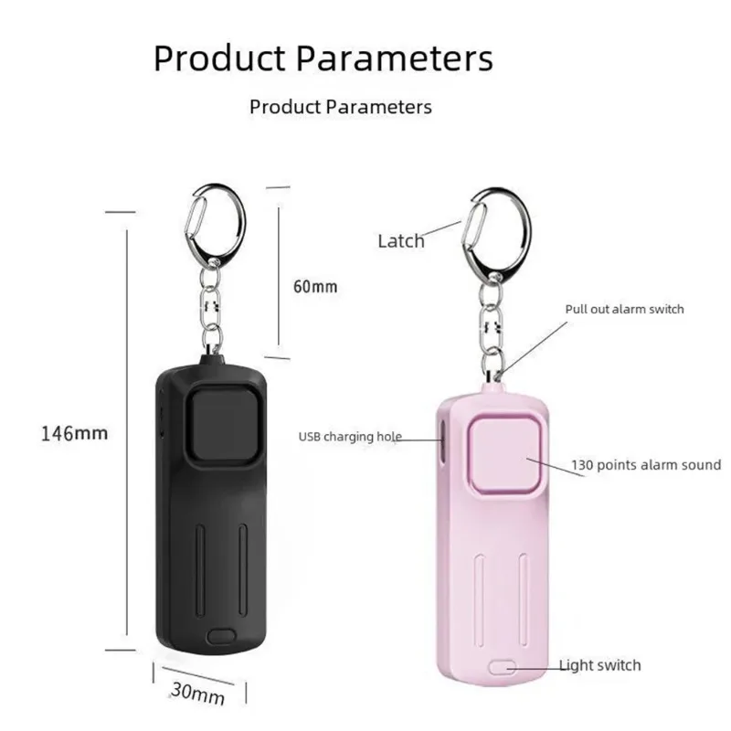 Personal alarm ring, women's p – Personal Alarm Keychain Bewertung und Preis