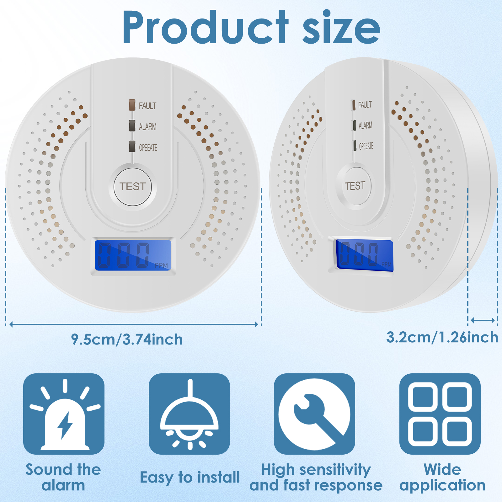 Independent CO Alarm Sensor Ca – Smoke Detector Interconnected Bewertung und Preis